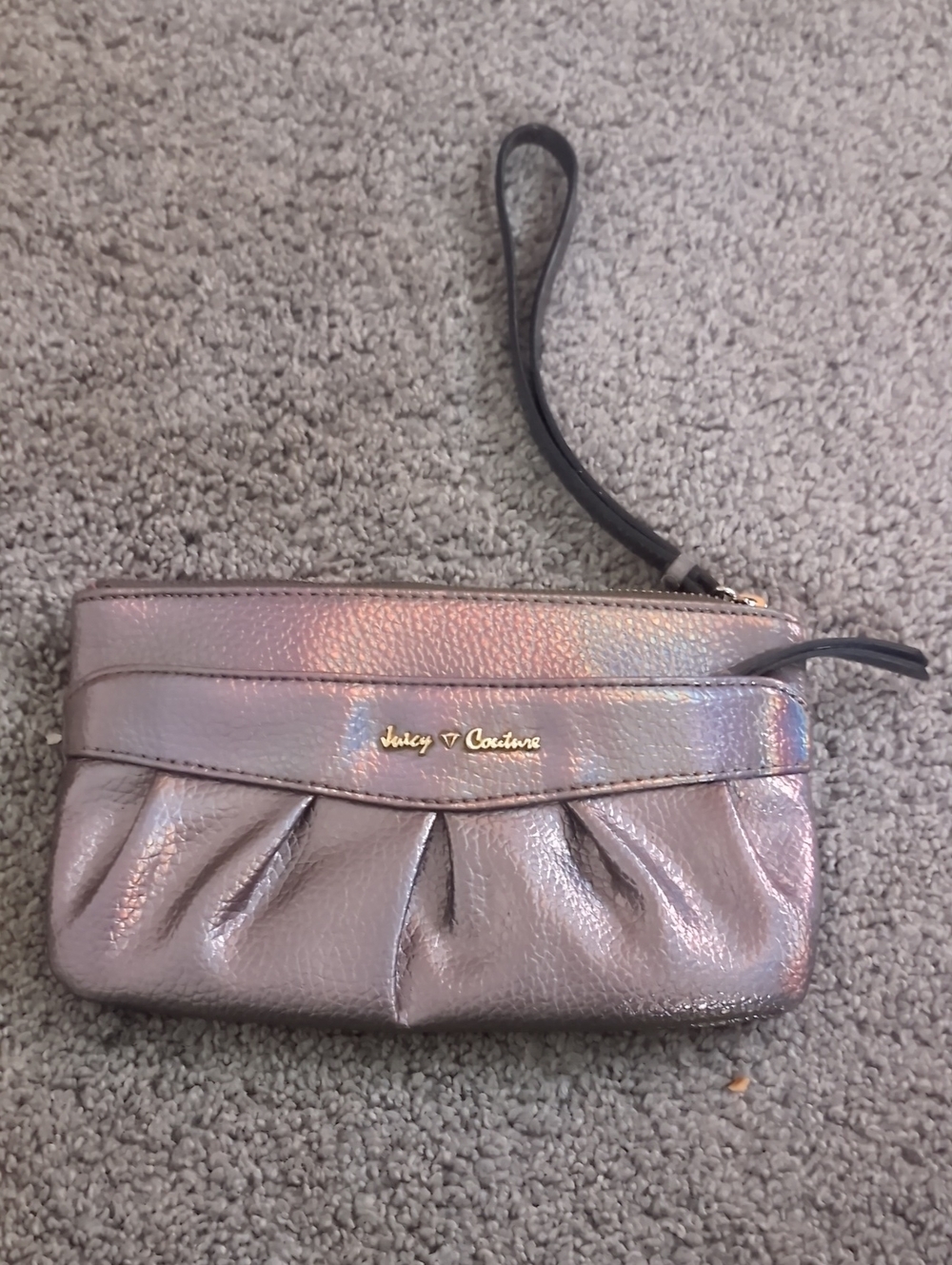 Juicy Couture Iridescent Lavender Wristlet Clutch